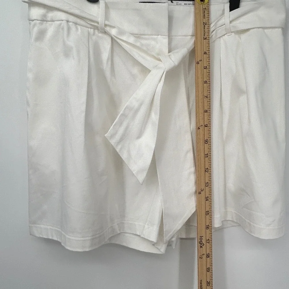 NWT White Tie Waist Paperbag Shorts Size 12 | Summer Resort Coastal - Picture 6 of 7